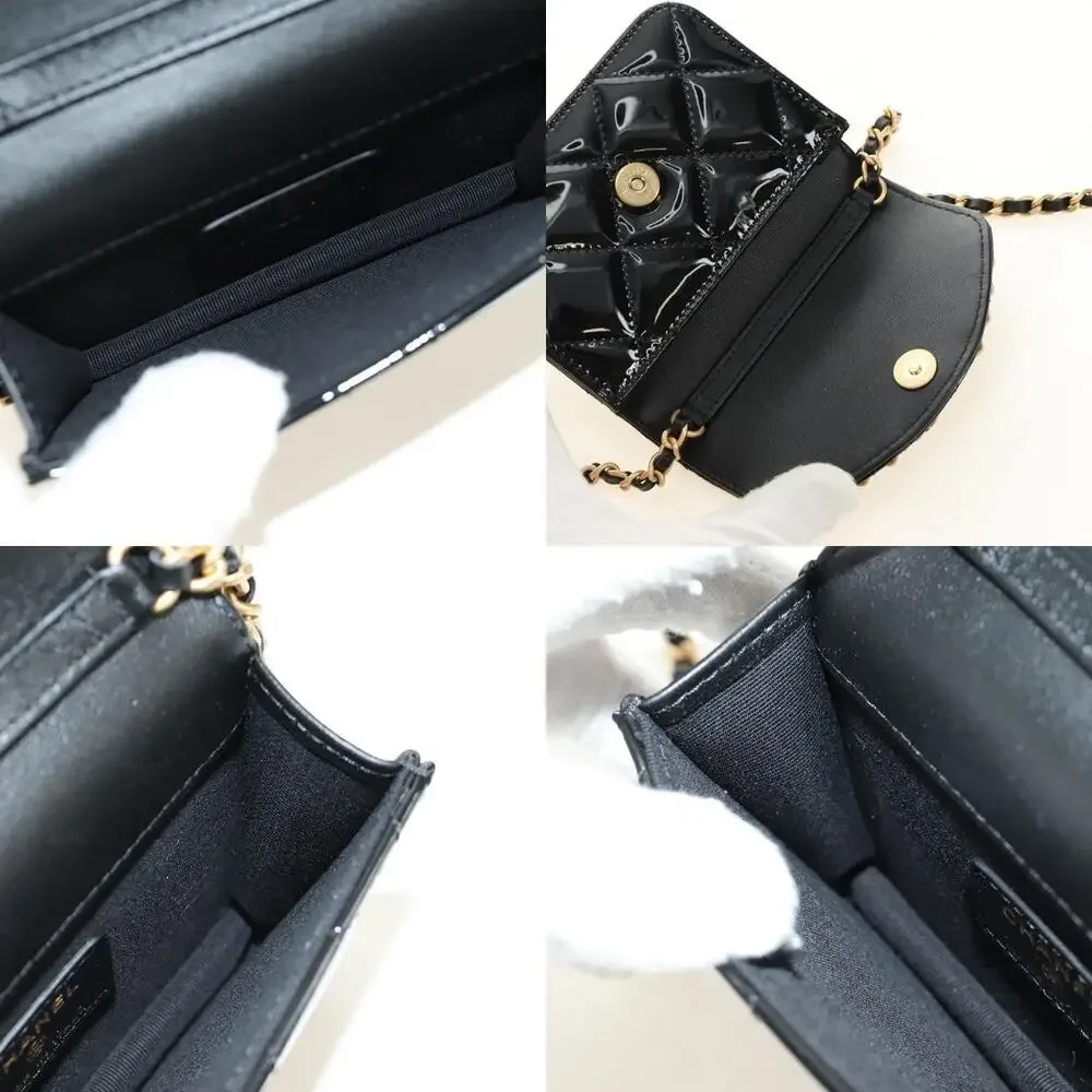 Chanel Matelasse Chain Shoulder Bag Black